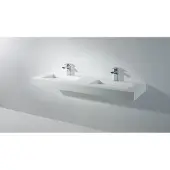 SSI Design Indiana wastafel Solid Surface 150x46x10cm