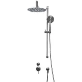 Sento Stainless Beldeaux 2000 RVS regendouche met thermostaat en handdouche