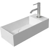 Salenzi Fontein Spy 45x20 cm Mat Wit Kraangat Rechts (inclusief bijpassende waste)