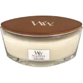 Woodwick Heartwick Flame Ellipse Geurkaars - Island Coconut - 50 branduren