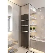 Eastbrook Withington verticale aluminium radiator 180x28cm Antraciet 838 watt