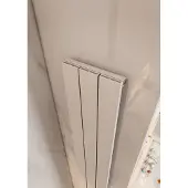 Eastbrook Charlton verticale aluminium radiator 180x28cm Mat wit 865 watt