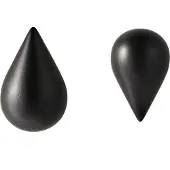 Normann Copenhagen - Dropit Haken - Large - Set van 2 - Zwart