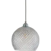 Ebb & Flow Rowan hanglamp Crystal Ø 22 cm. Small check - zilveren snoer
