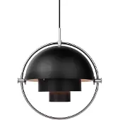 Gubi Hanglampe , Multi-Lite, dimbare, Zwart, Woonkamer, Metaal, Designer