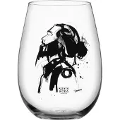 Kosta Boda All about you glas 57 cl 2-pack love him (grijs)