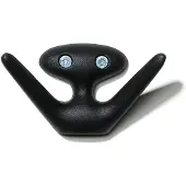 Essem Design Mama Haak Mat Zwart - Haken en hangers Gerecyclede Aluminium Matte Black - 140-0