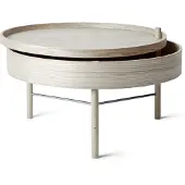 Audo Copenhagen Turning tafel natuurlijk eiken-chroom