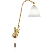Gubi Bestlite BL6 Wandlamp Chrome Base | Bone China Shade