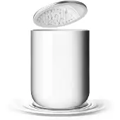 Menu Wattenstaafjes Pot Met Spiegel - Wit