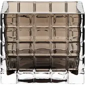 Louise Roe City Light 1 Kaarshouder Rookgrijs - Kandelaars Mondgeblazen Glas Smoke - 10503-3-11