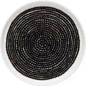 Marimekko Räsymatto bord Ø 13,5 cm zwart-wit