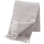 Klippan Yllefabrik Pulse wollen plaid sand (beige)