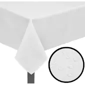 vidaXL Tafelkleden wit 5 stuks 220 x 130 cm