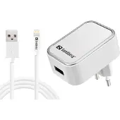 Sandberg AC-lader EU Lightning, USB-lader, Wit
