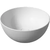 Salenzi Hide opbouw waskom Circle 40cm Mat Wit (incl. bijpassende clickwaste)