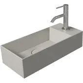 Salenzi Fontein spy 45x20 cm mat grijs kraangat rechts