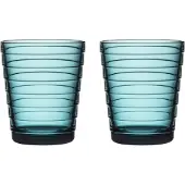 Iittala Aino Aalto Glas - 22cl - Zeeblauw - 2 stuks