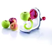 Westmark Appelschilmachine, kunststof/roestvrij staal, Loop, wit/donkergrijs/rood, 97082260