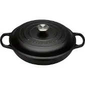 Le Creuset Campagnard Lage Braadpan 30 cm Mat Zwart