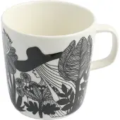 Marimekko Oiva/siirtolapuutarha Mug 4 Dl - Koffiekopjes Steengoed Black - 51500198