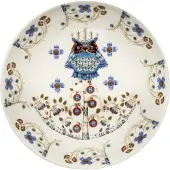 Iittala Taika diep bord 20 cm. wit patroon