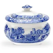 Spode Blue Italian suikerpot met deksel 25 cl