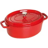 Staub ovale braadpan van gietijzer 4,2 l rood