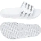 Adidas Strand-/badschoen 'Adilette Aqua' zilver / wit