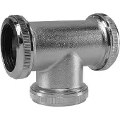 Riko UniMatch buisverbinder T-stuk 32 mm chroom
