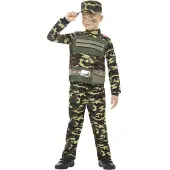 Smiffys Camouflage militairen pak Gijs