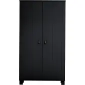 Woood Ties Kast - Grenen - Wit - 202x111x55