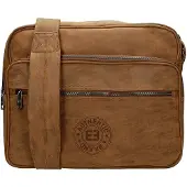 Enrico Benetti schoudertas 15 inch bruin