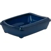 Gebr. De Boon - Moderna plastic kattenbak met rand 50 cm blueberry