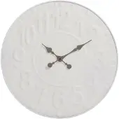 J-Line Klok 'Josine' 58cm, kleur wit