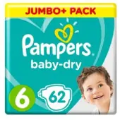 Pampers Luiers Baby Dry Maat 6 - 62 Luiers