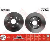 TRW DF3028 Remschijf