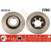 TRW DF2610 Remschijf