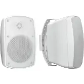 Omnitronic OD-4 set d'enceintes passives 2 voies pour l'extérieur, blanc