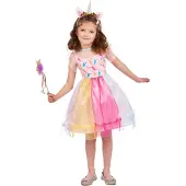 Vegaoo - Veelkleurige magische eenhoorn outfit voor meisjes