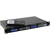 Omnitronic DMP-103RDS DJ dubbele mediaspeler 19 inch