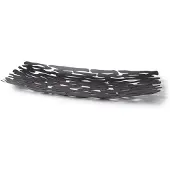 Alessi Bark fruitschaal 51,5 x 19,5 cm rvs zwart