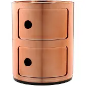 Kartell Componibili Metal Opbergunit Copper | 2 doors