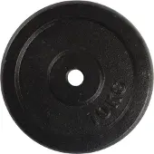 VirtuFit Gietijzeren Halterschijf - Halter gewicht - 30 mm - 10 kg - Zwart