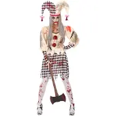 BigBuy Déguisement arlequin ensanglanté femme M / L