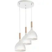 Luminex Hanglamp Noak, dimbaar, wit / opaal, Woon-/ Eetkamer, metaal, Modern, hanglamp