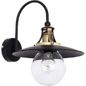 Halay Vintage Wandlamp CANCUN zwart en koperkleurig