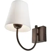 Lamkur Wandlamp Paro, dimbaar, bruin / roest, Woon-/ Eetkamer, metaal, Modern, Wandlamp