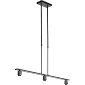 QAZQA Hanglamp zwart zonder kap - Combi 3 Deluxe