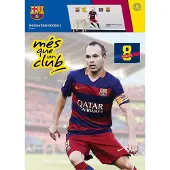 FC Barcelona muursticker Iniesta 70x50cm